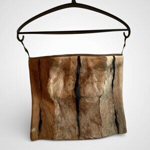 Mui Mui Pony Skin Fur Strapless top, Size 4/6